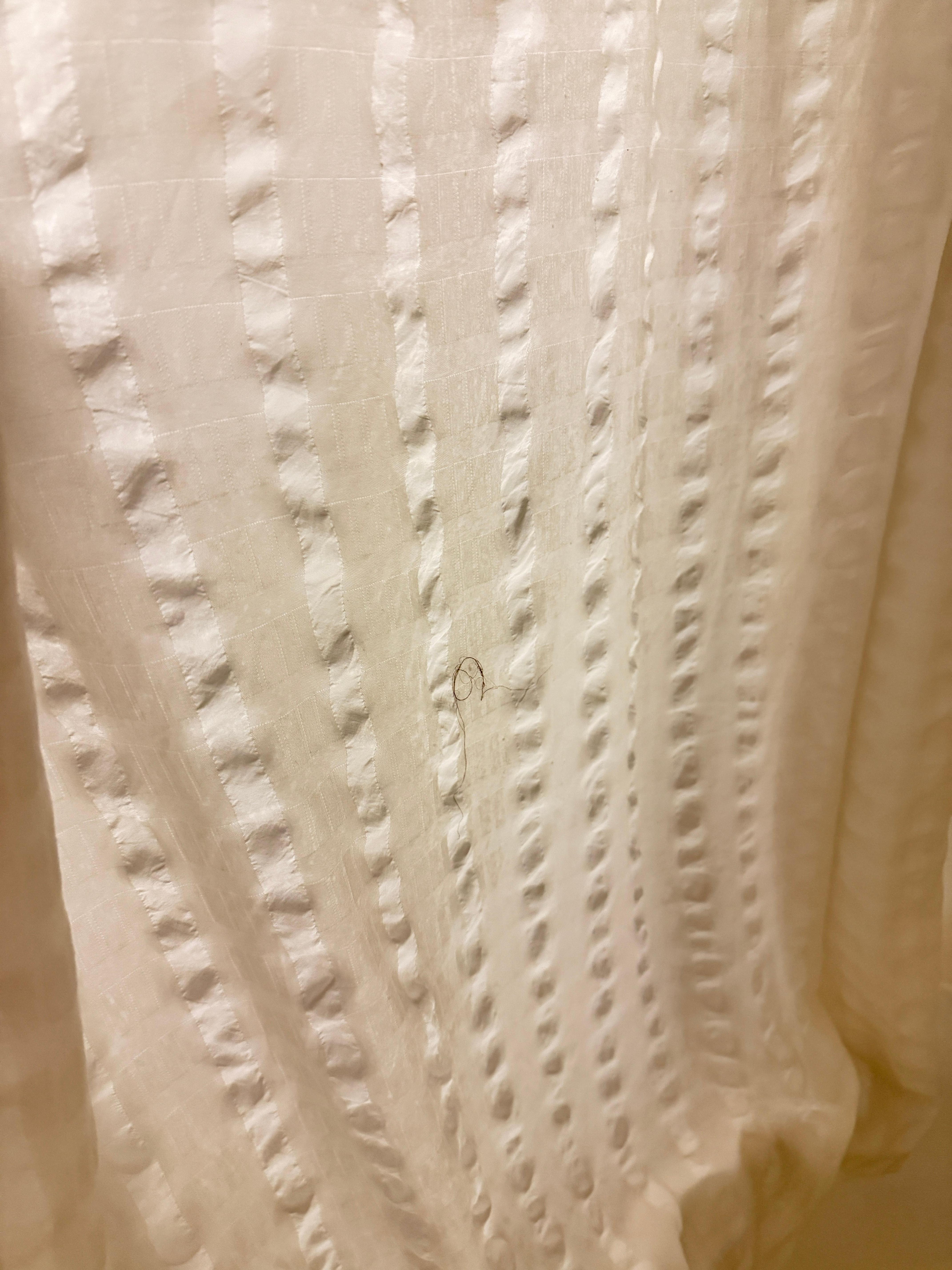 Hair on shower curtain 