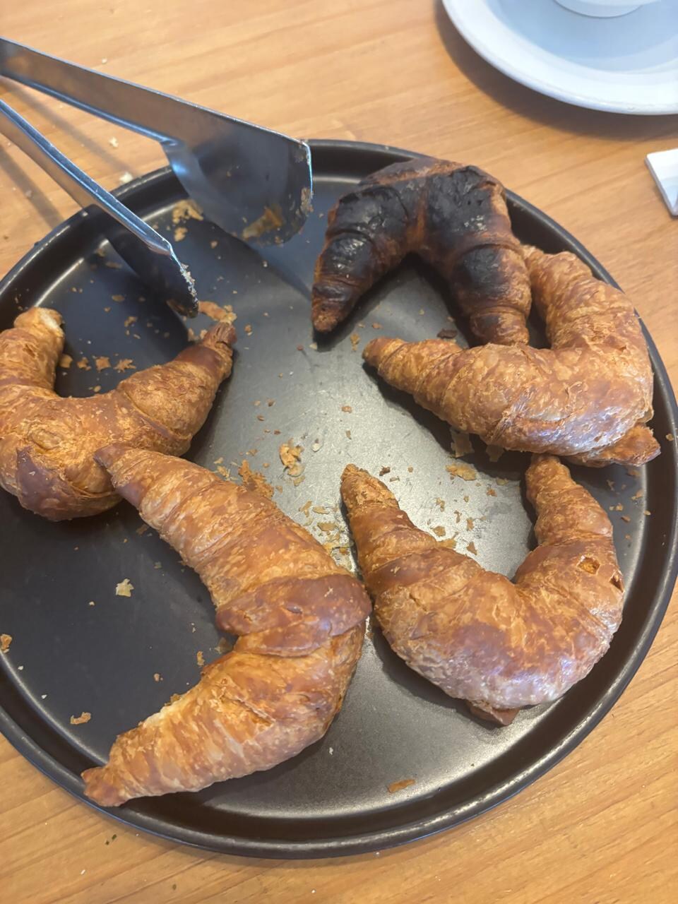 Croissant que foi servido no café da manhã 