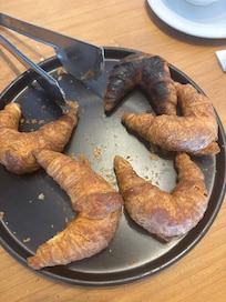 Croissant que foi servido no café da manhã