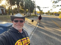 Walking home from the beach!