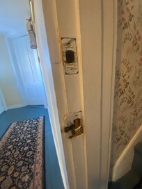 Deadbolt not sliding into jam.
