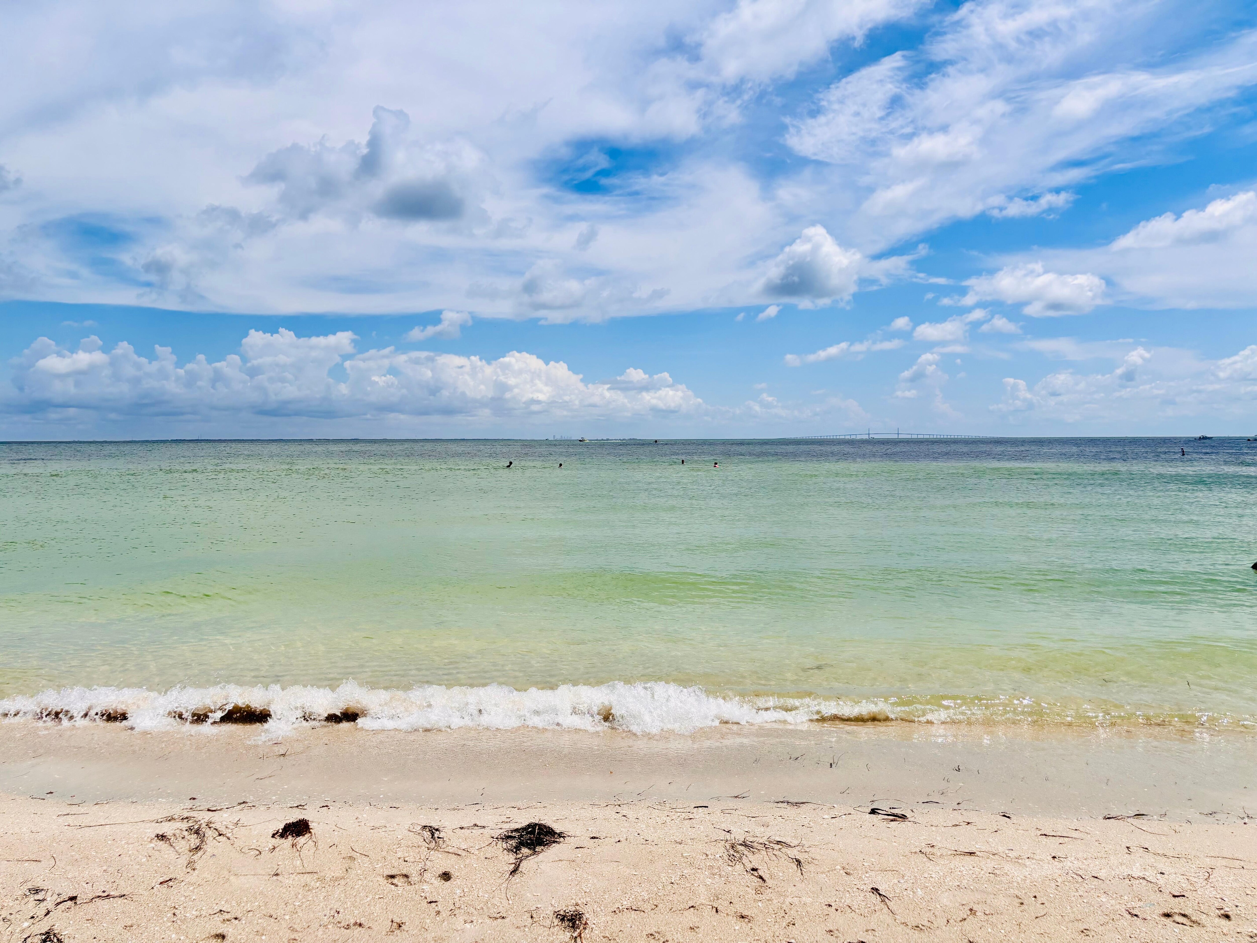 Calm, clear bay beach steps away. 