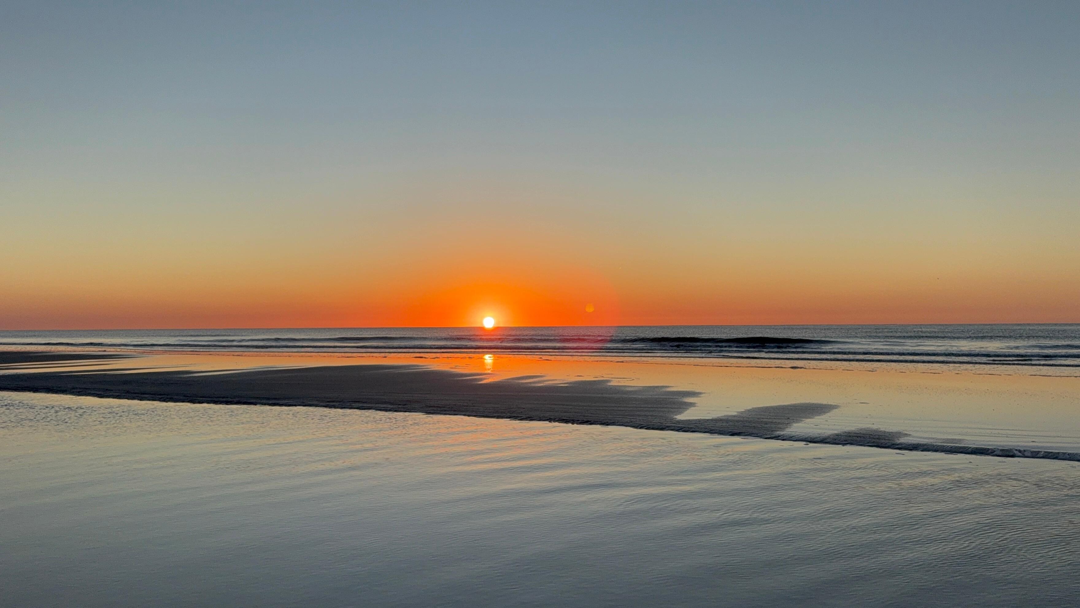 Beautiful sunrise on our last day