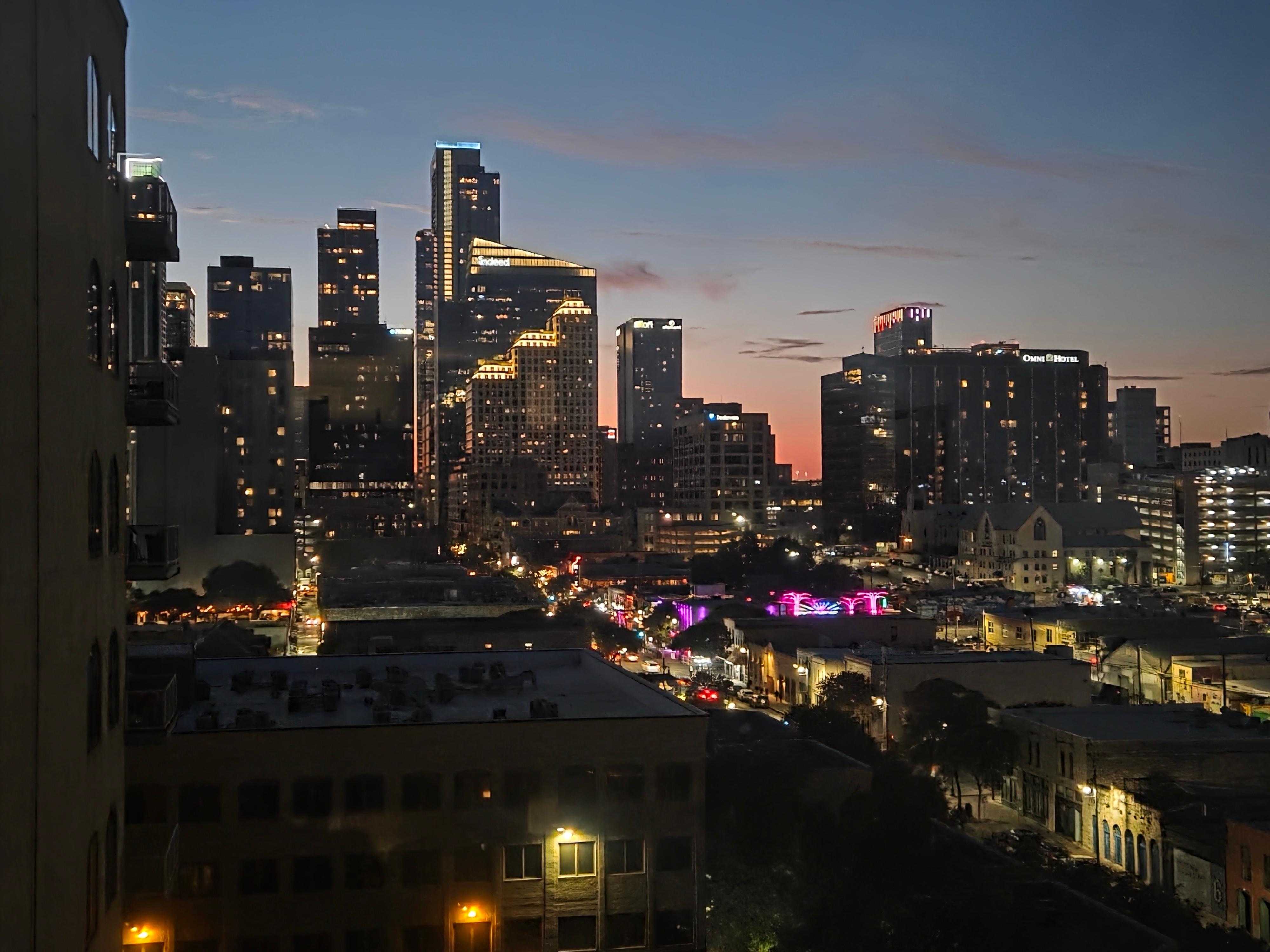 Night view of our room 1031