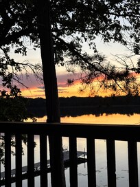 Sunset views over the lake