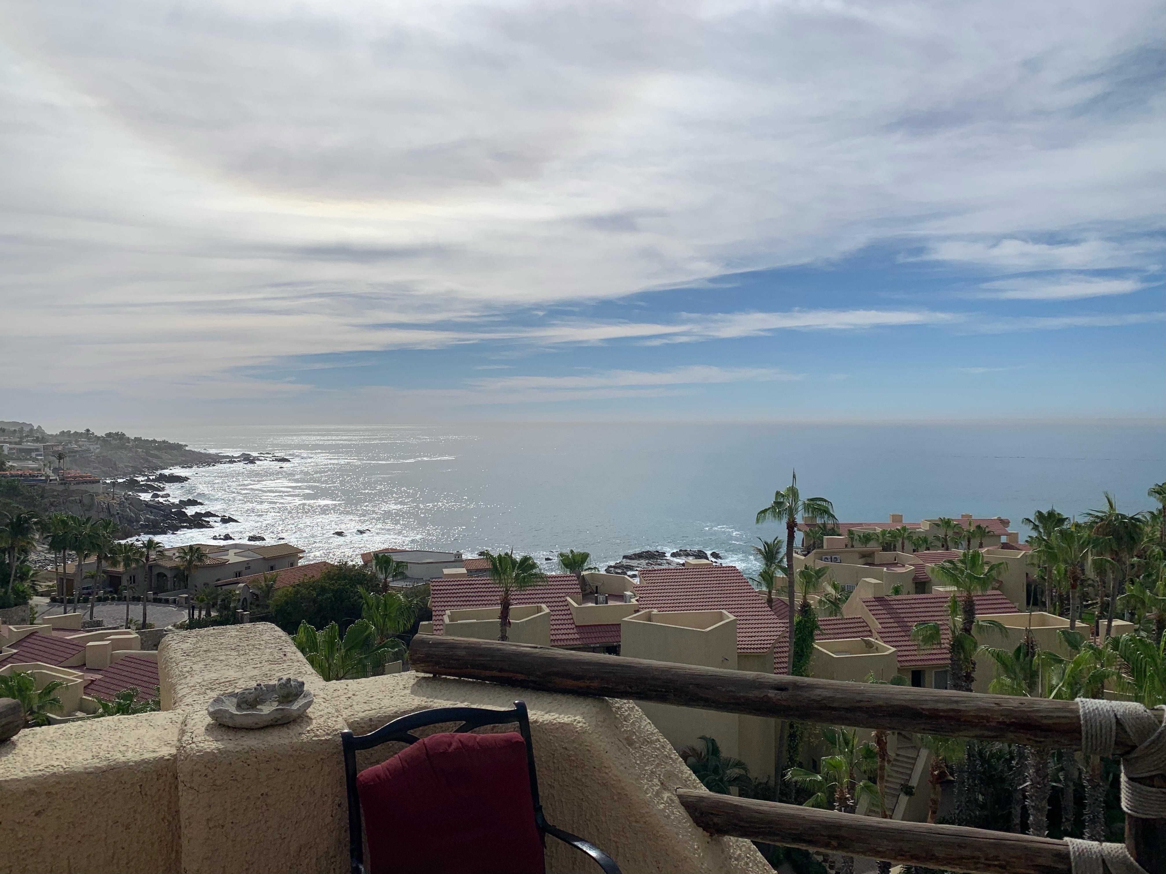 This is the view from the balcony where we spent our evenings.