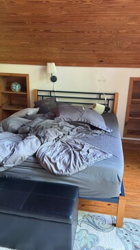 Master bedroom, looking a mess upon check in.