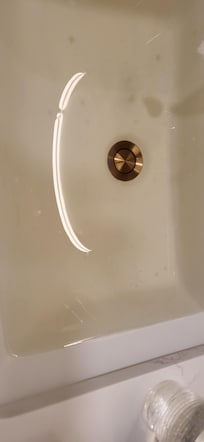 Rusty water. They told me it was, sir.Water occasionally problem.