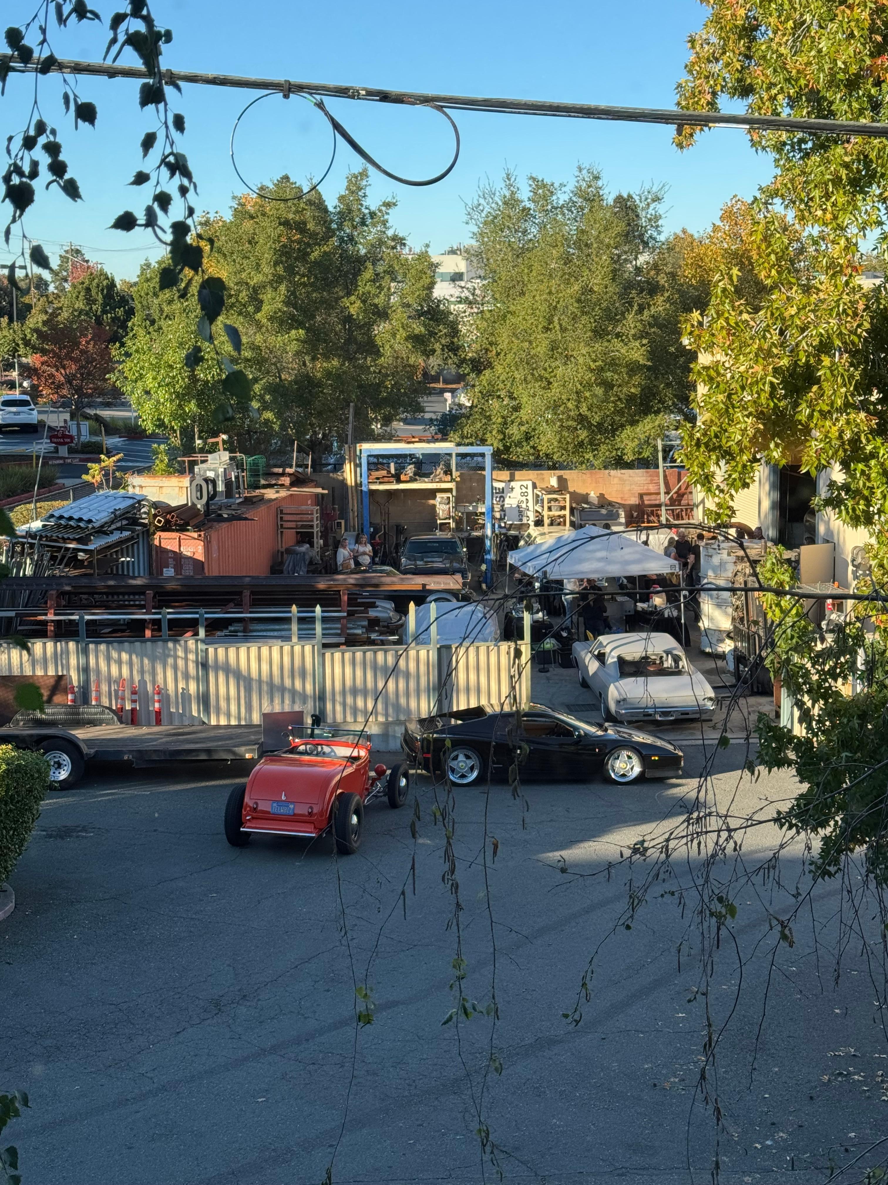 Outside the room, and they work until midnight 