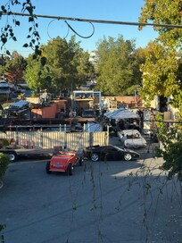 Outside the room, and they work until midnight