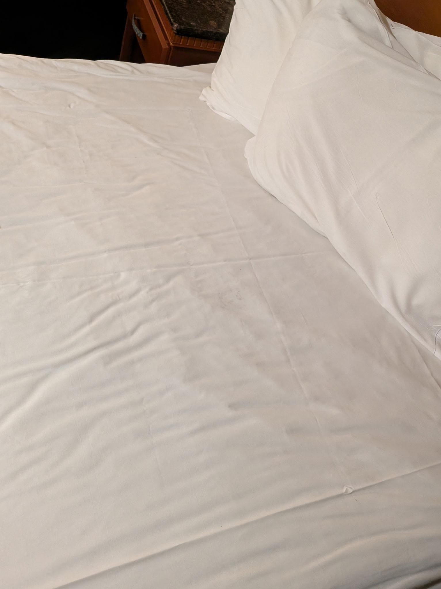 Linens not changed