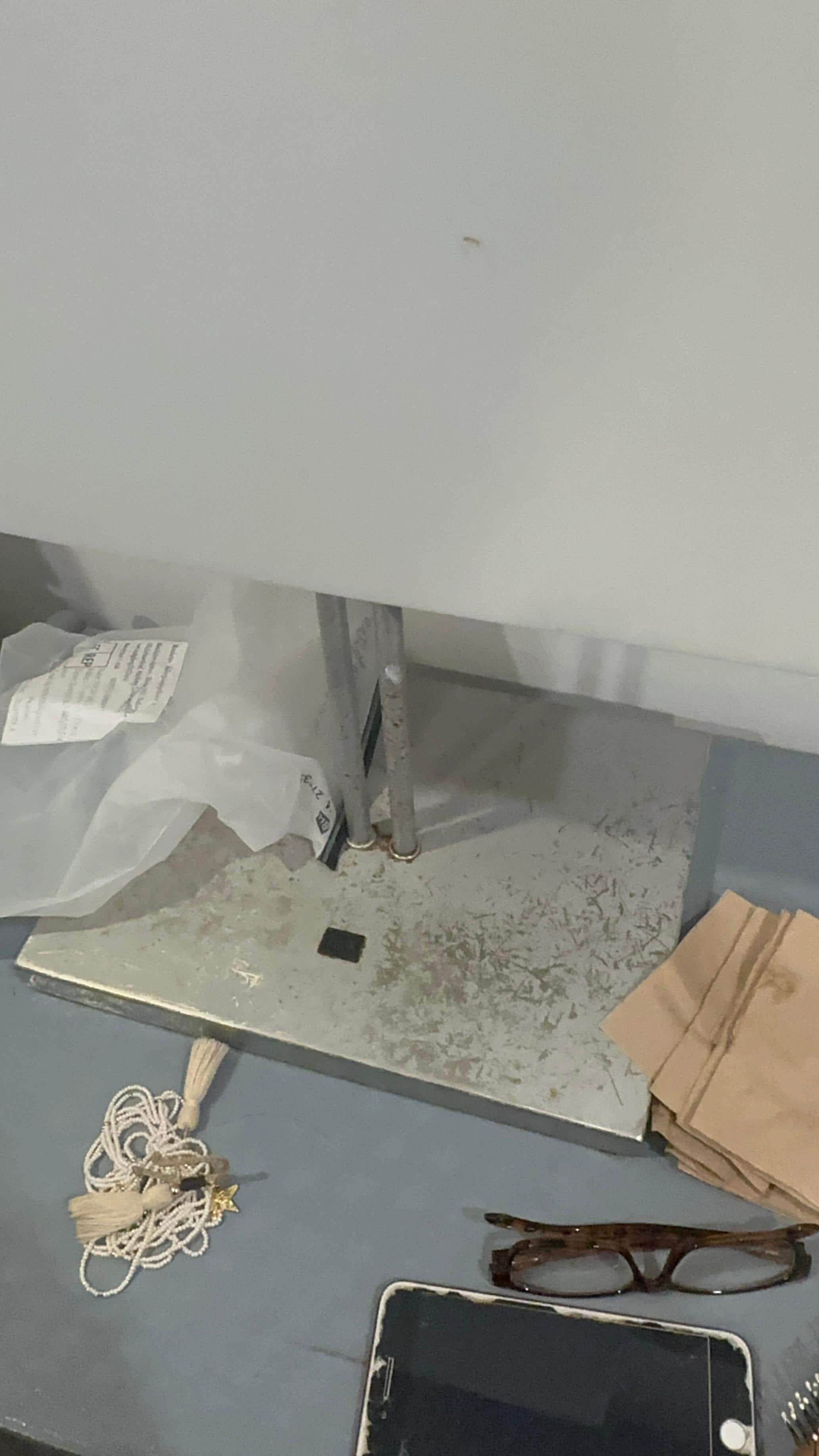 Todo oxidado y sucio