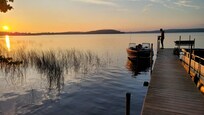 Early morning with the sun coming up for fishing!