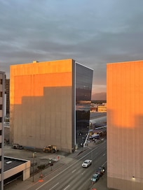 Sunset glow from room 911