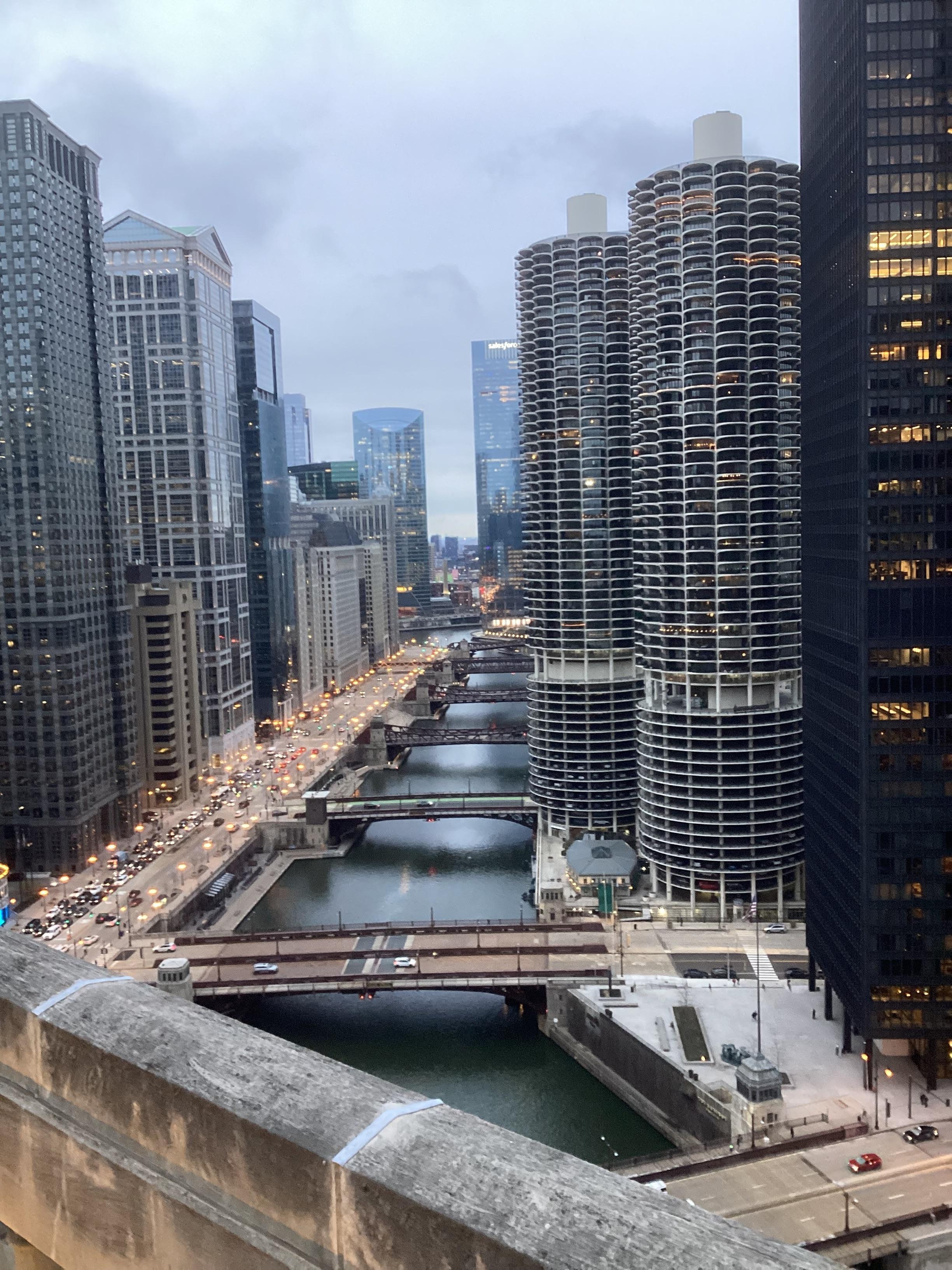 View from the roof top bar/terrace