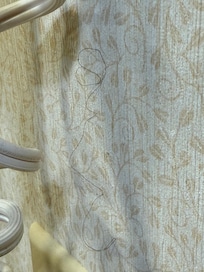 Hair on wall