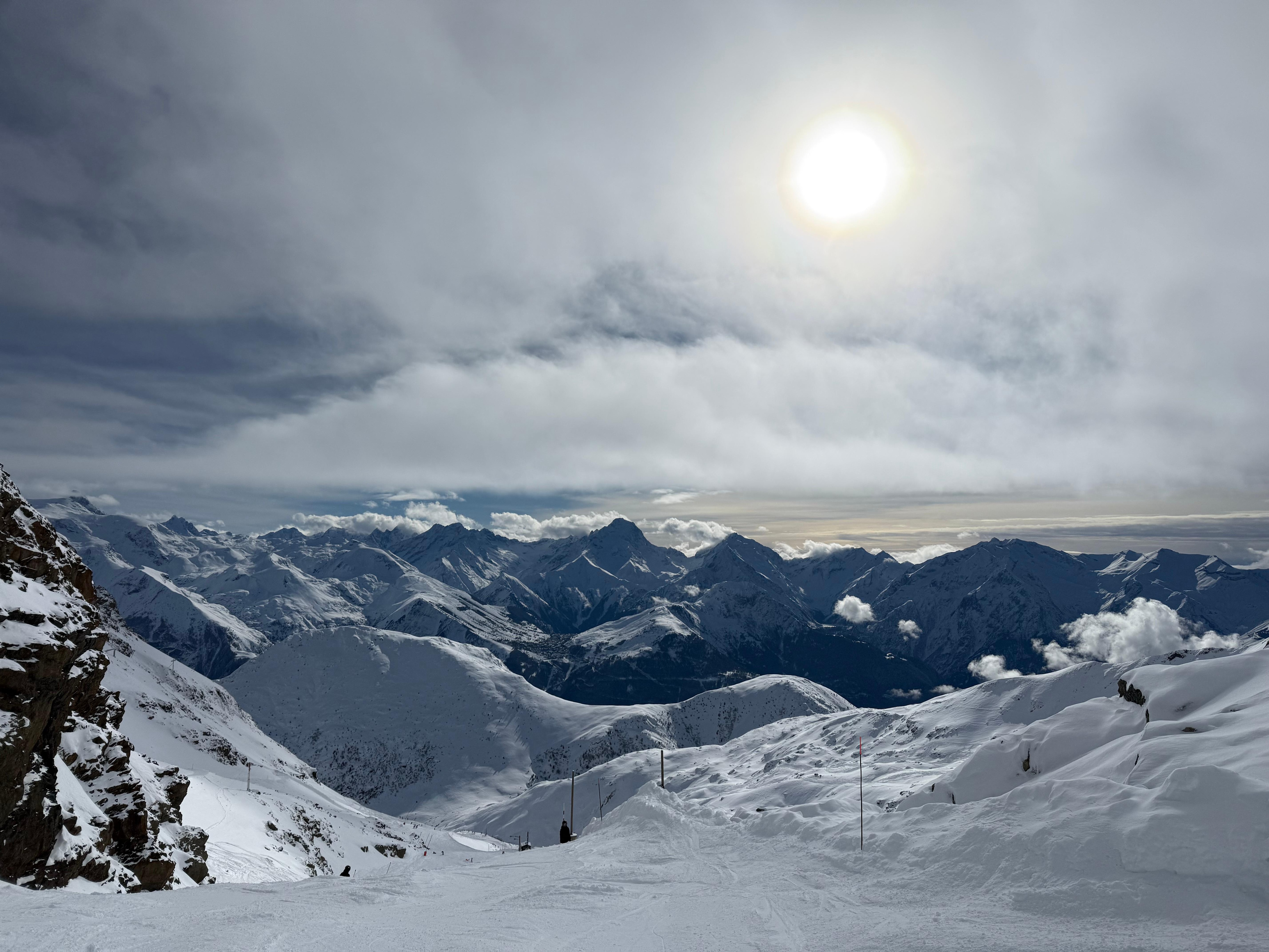 View from the top of Alpes D'huez.