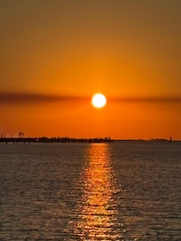 Sunset from the dock at the condo