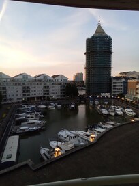 Early evening shot of the Chelsea Harbour
