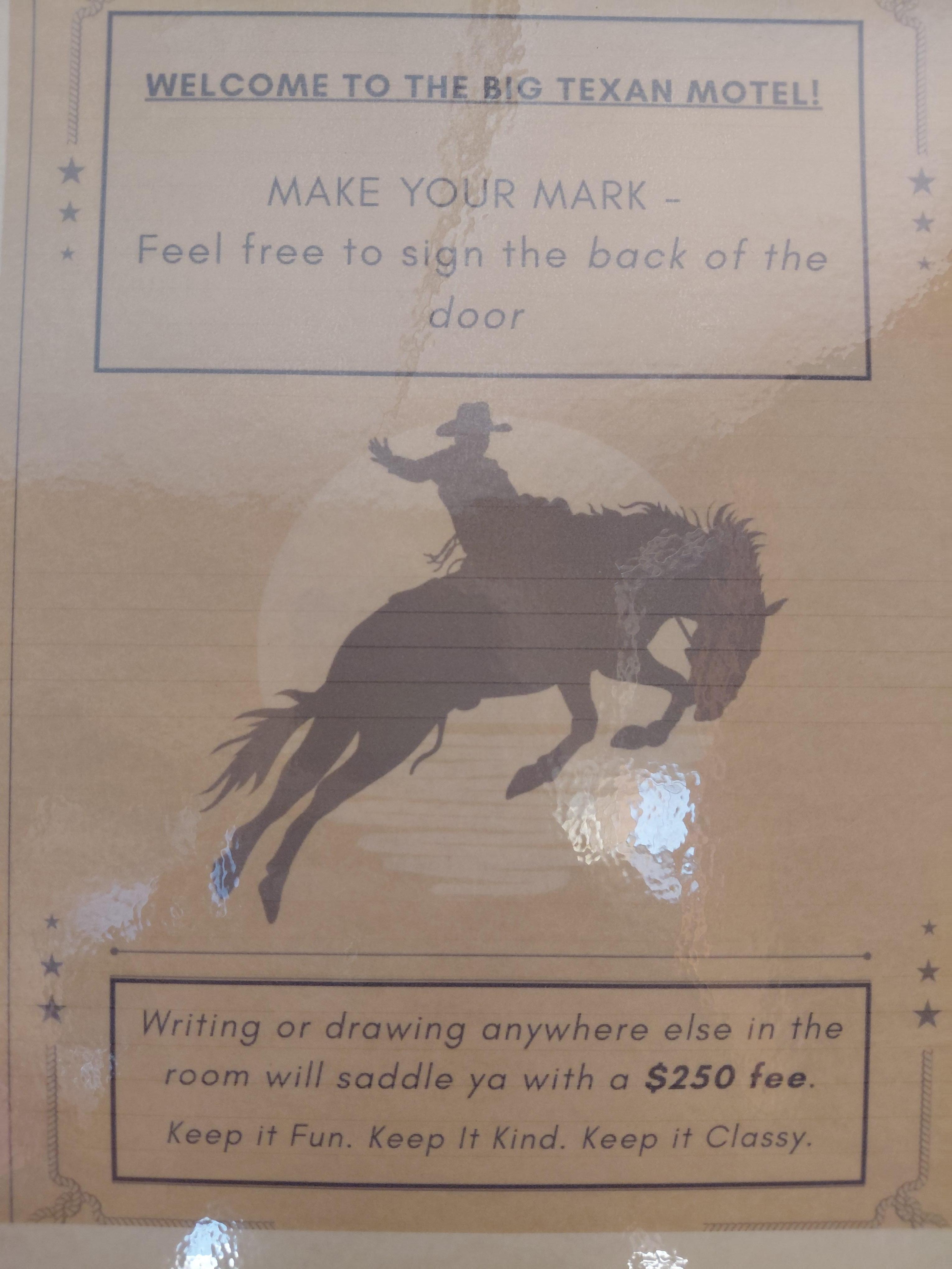 They also allow you to leave your mark on the door!