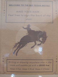 They also allow you to leave your mark on the door!