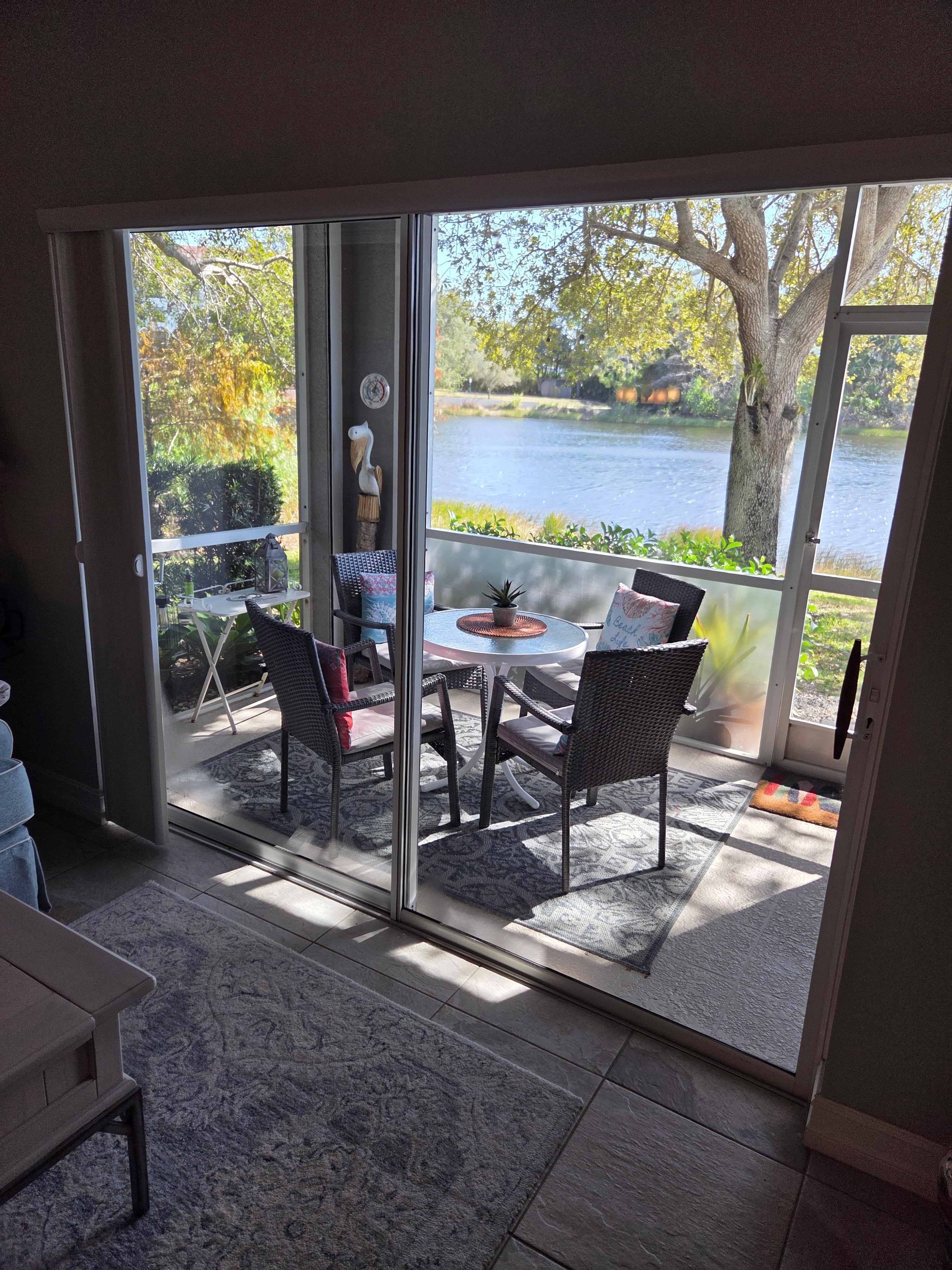 Lanai view from inside condo