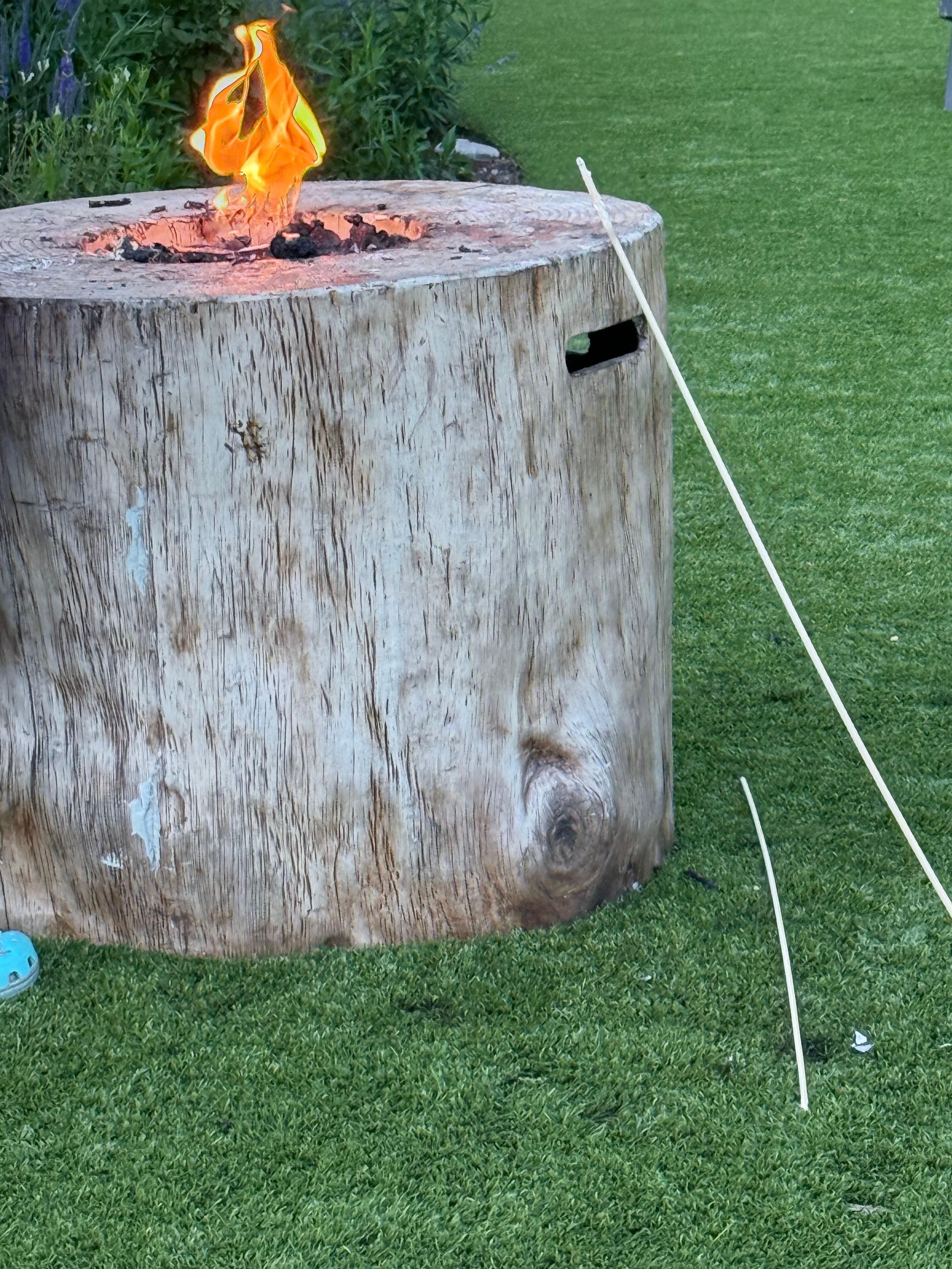 Fire pit for s’mores. Bring your own or purchase at the hotel