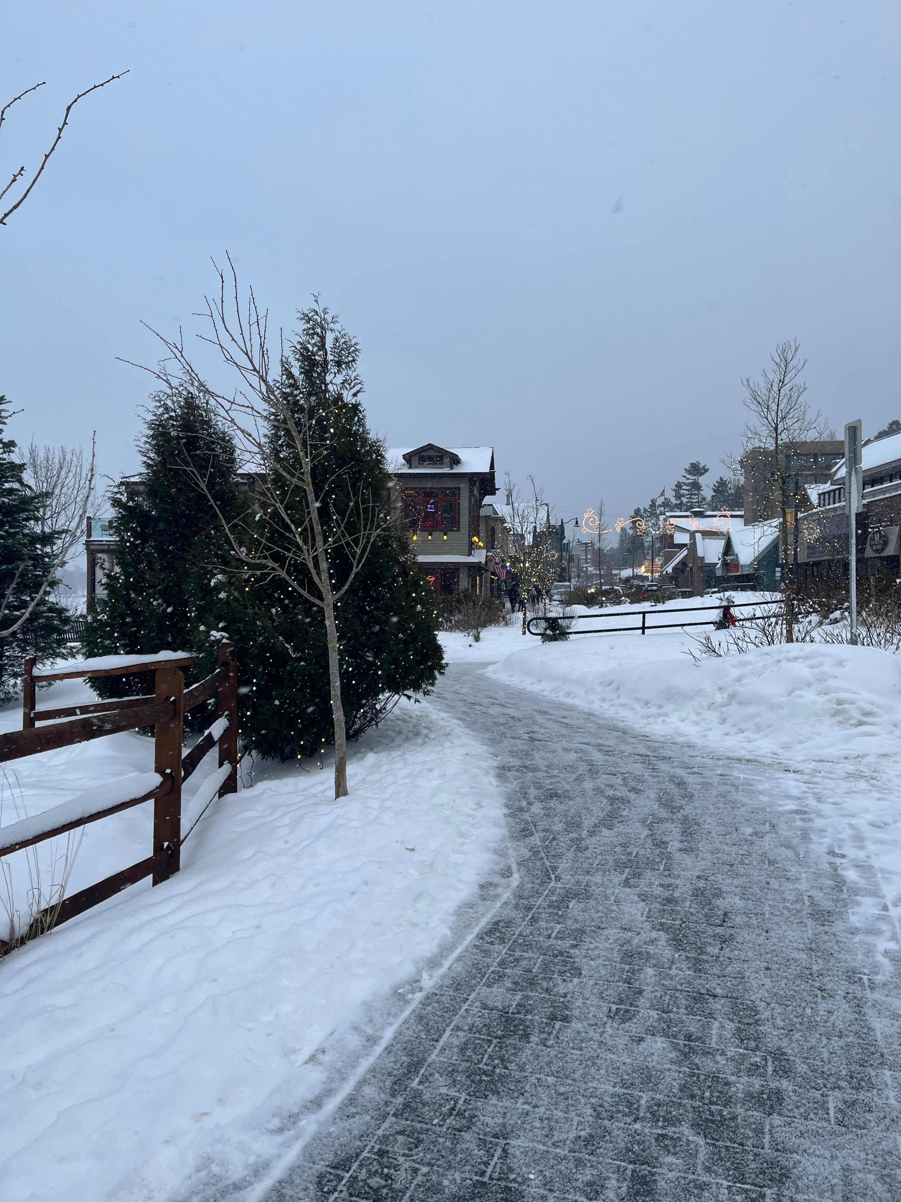 Beautiful winter town 