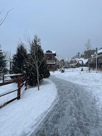 Beautiful winter town