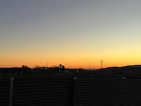 Sunrise from the peaceful backyard