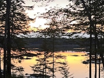Sunset .