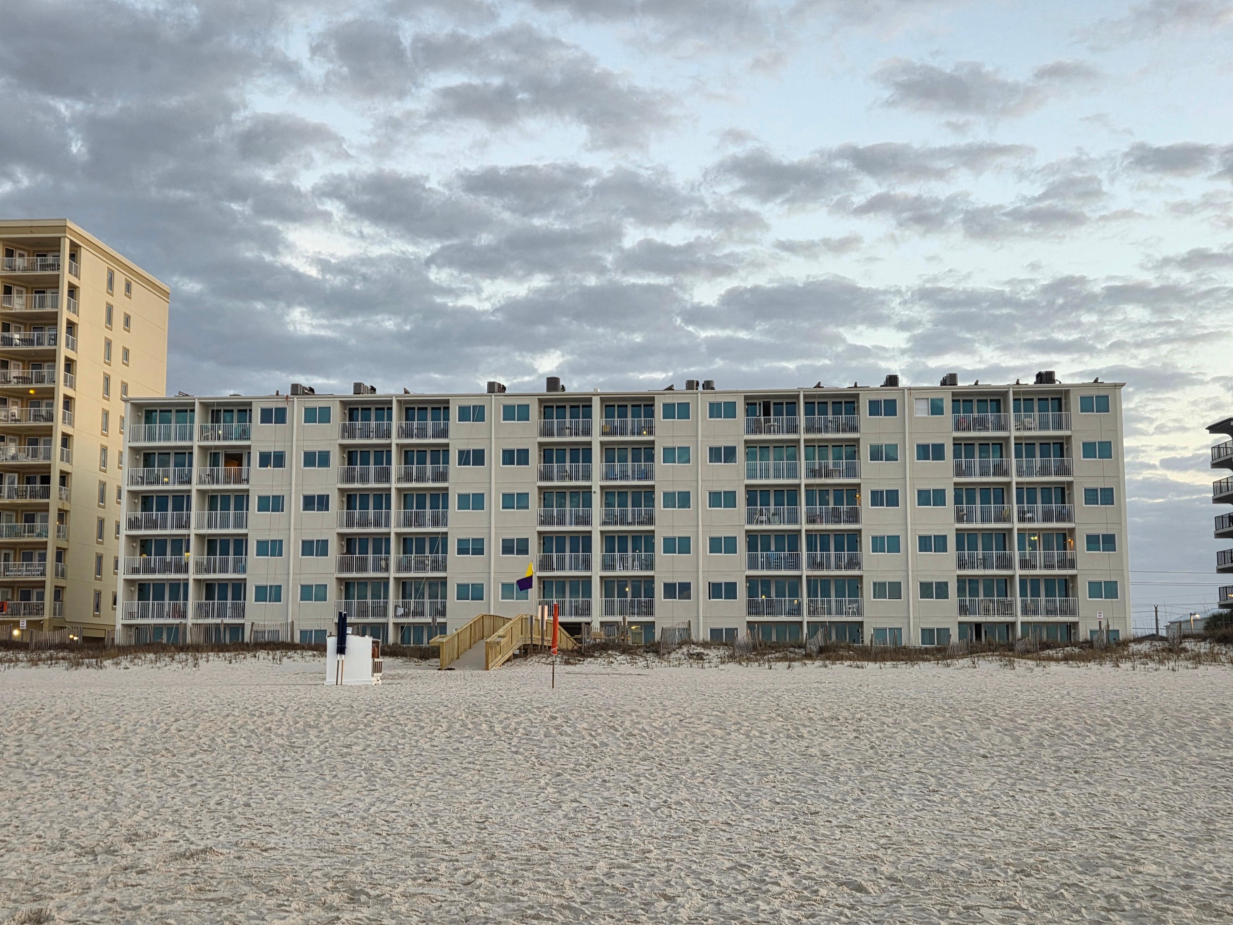 Building view from the beach