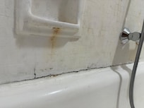 Mold around the bathtub