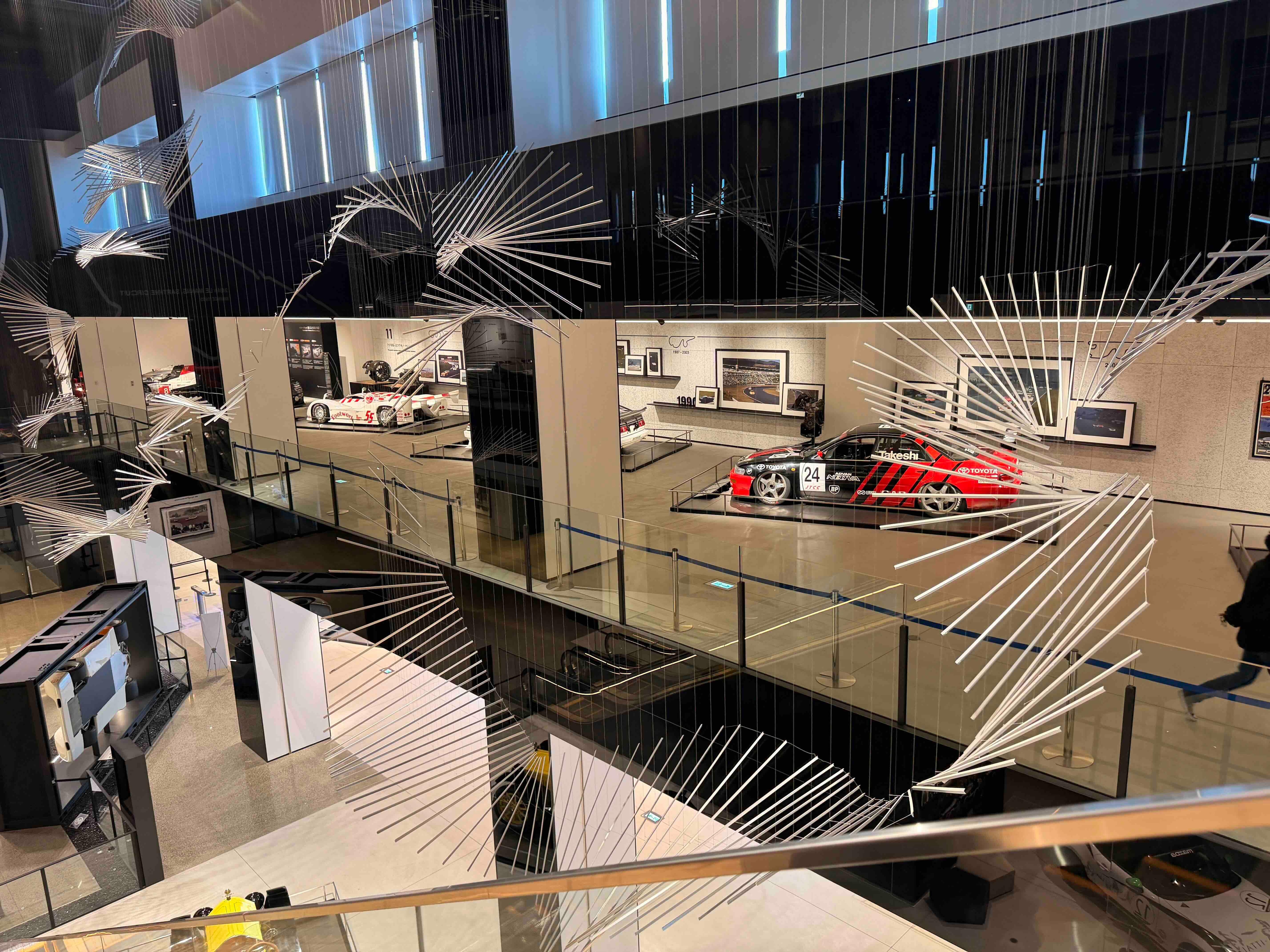 The Fuji Speedway racecar museum. Most of the exhibits are actual cars retired from historical races.