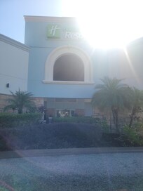 The front of resort.