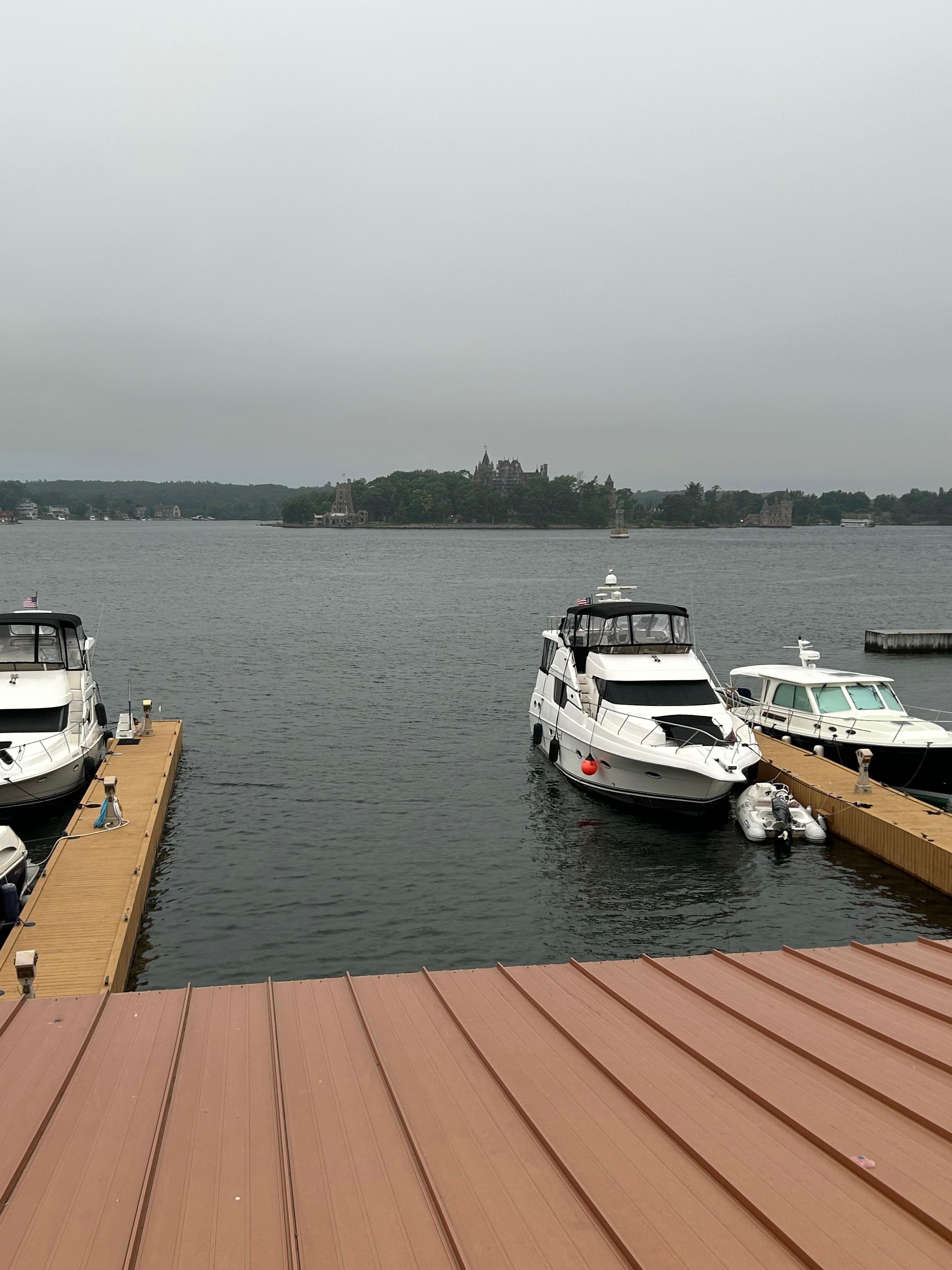 View from an end balcony room.