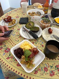 We made breakfast one morning