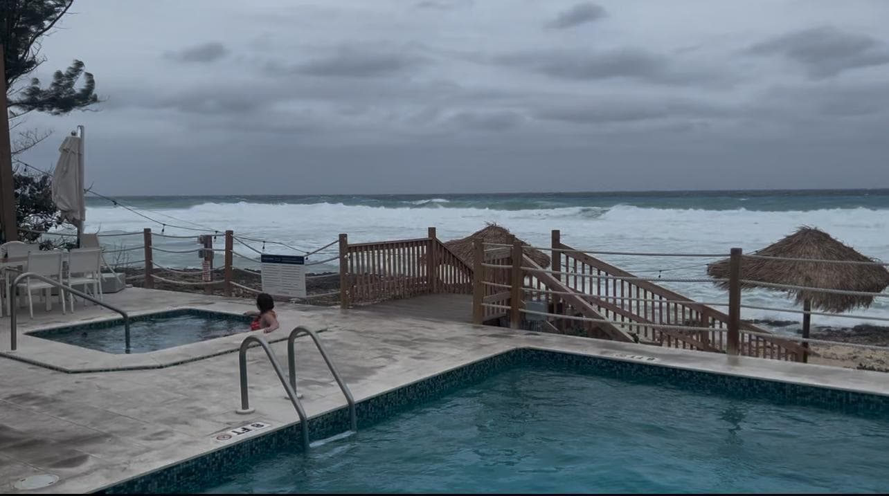 An unusually stormy day.