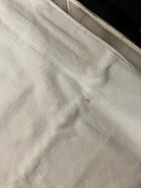 Tappeto sporco di sangue