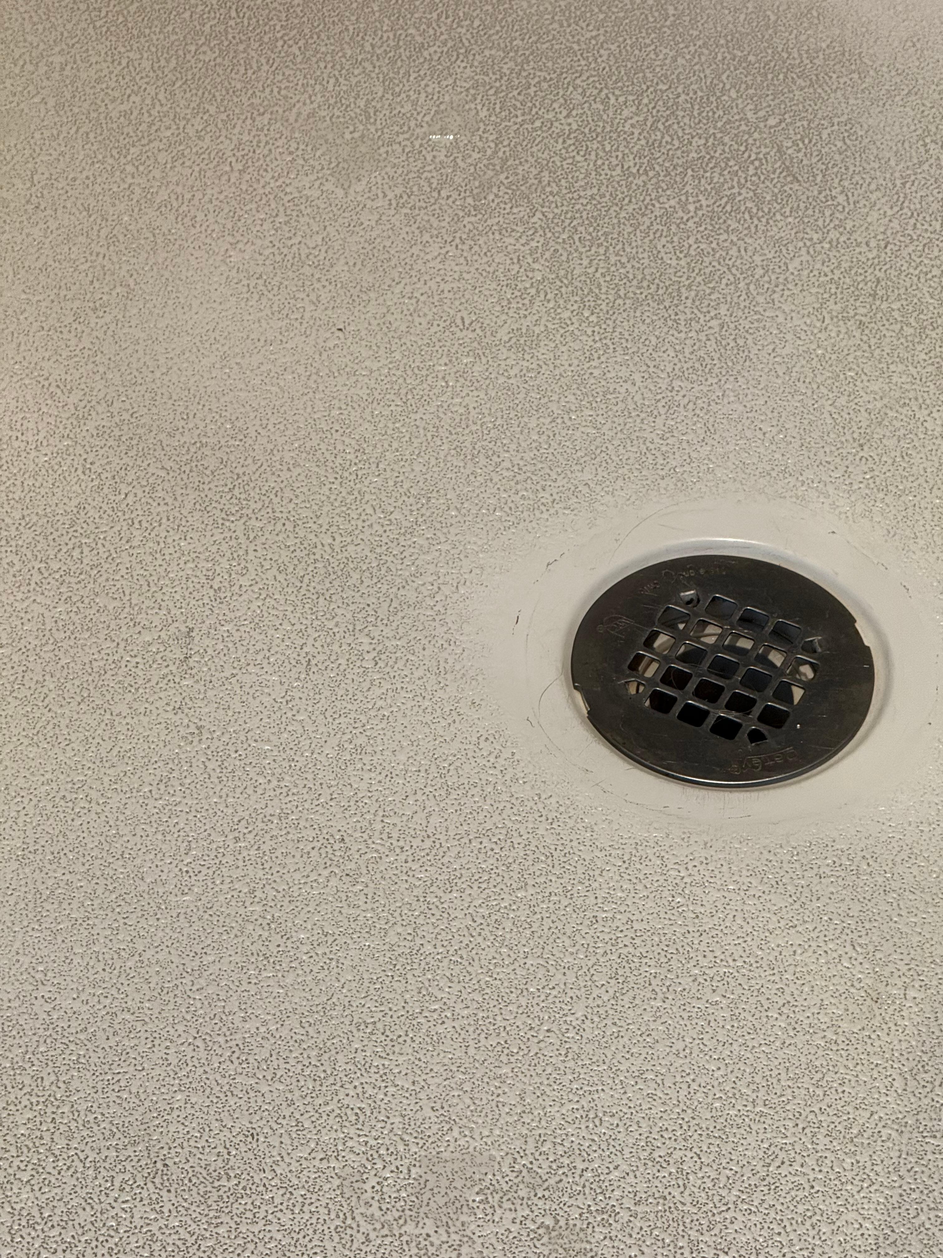 Filthy shower floor