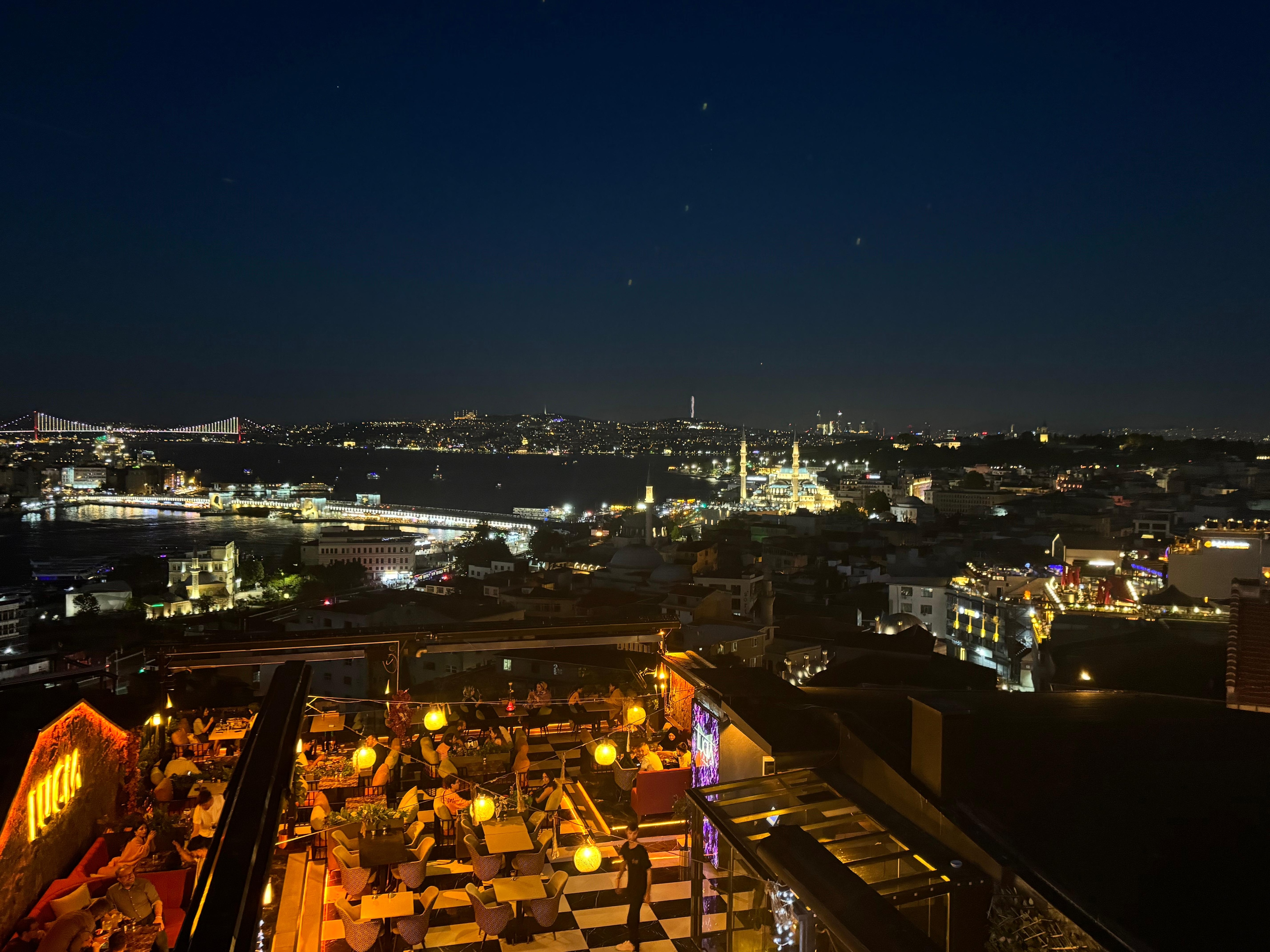 River view at night