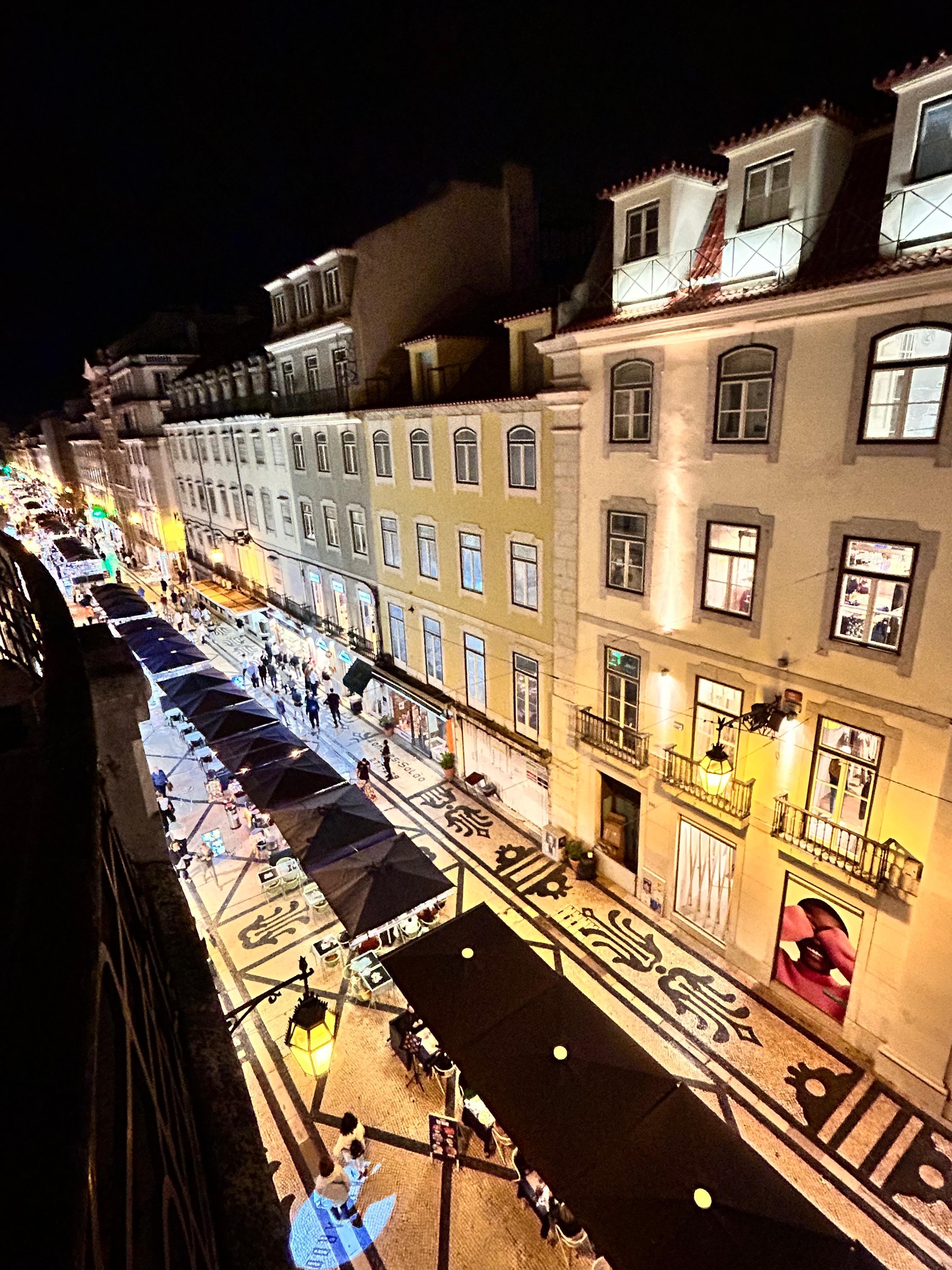 View from our room balcony. 