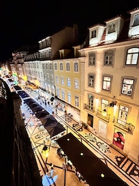 View from our room balcony.