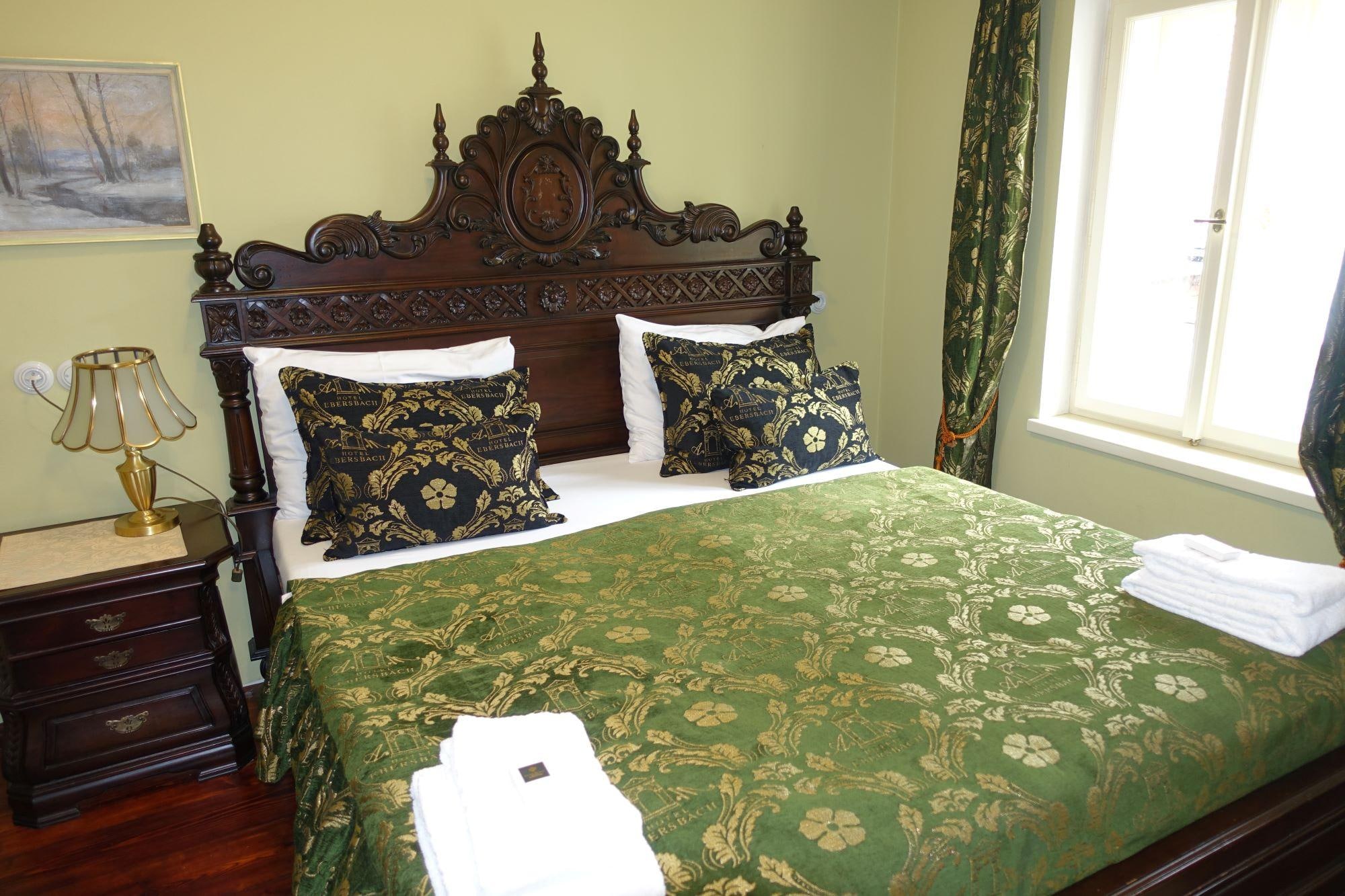 レトロな内装のホテルです。