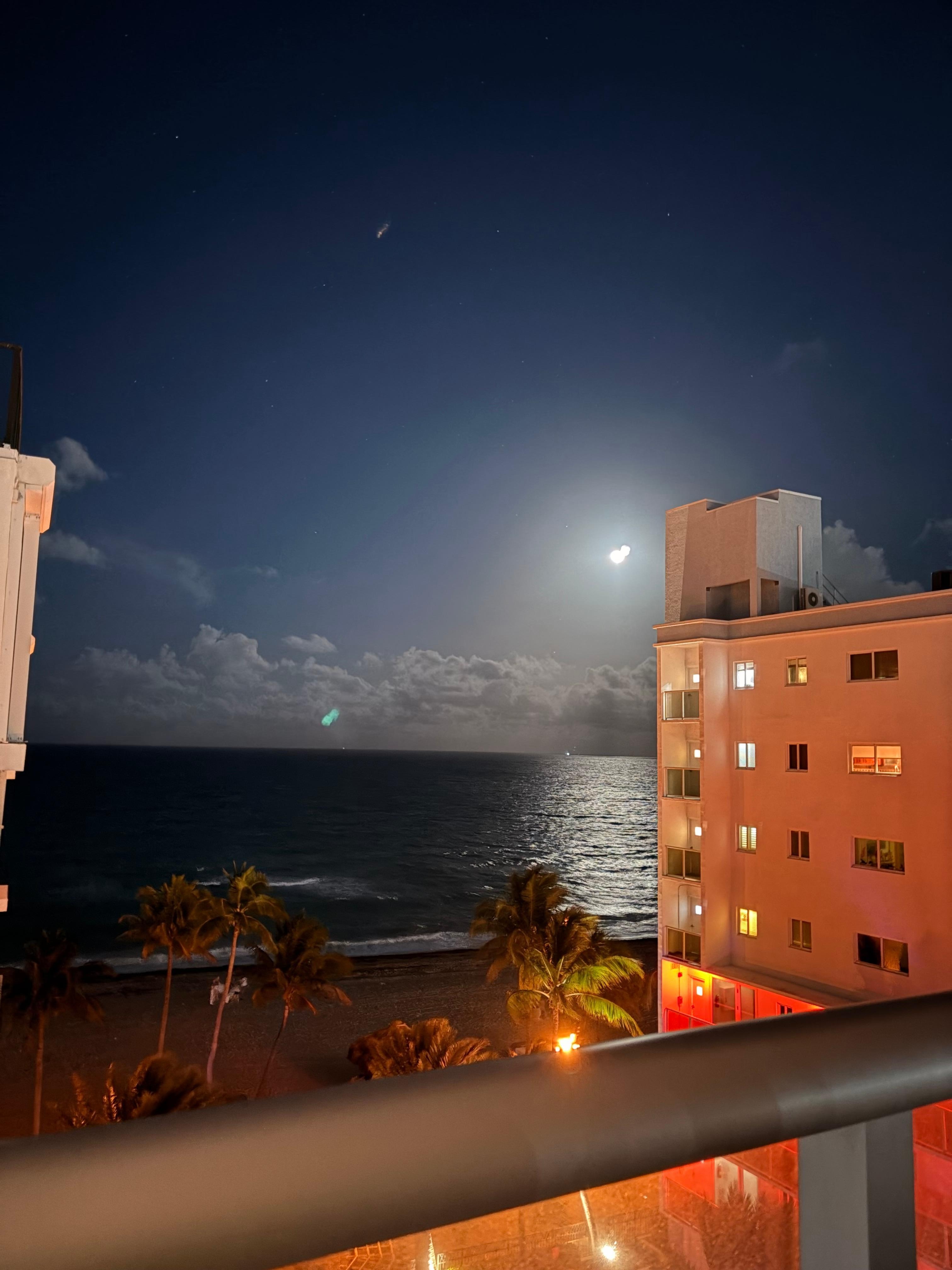 Night balcony view 