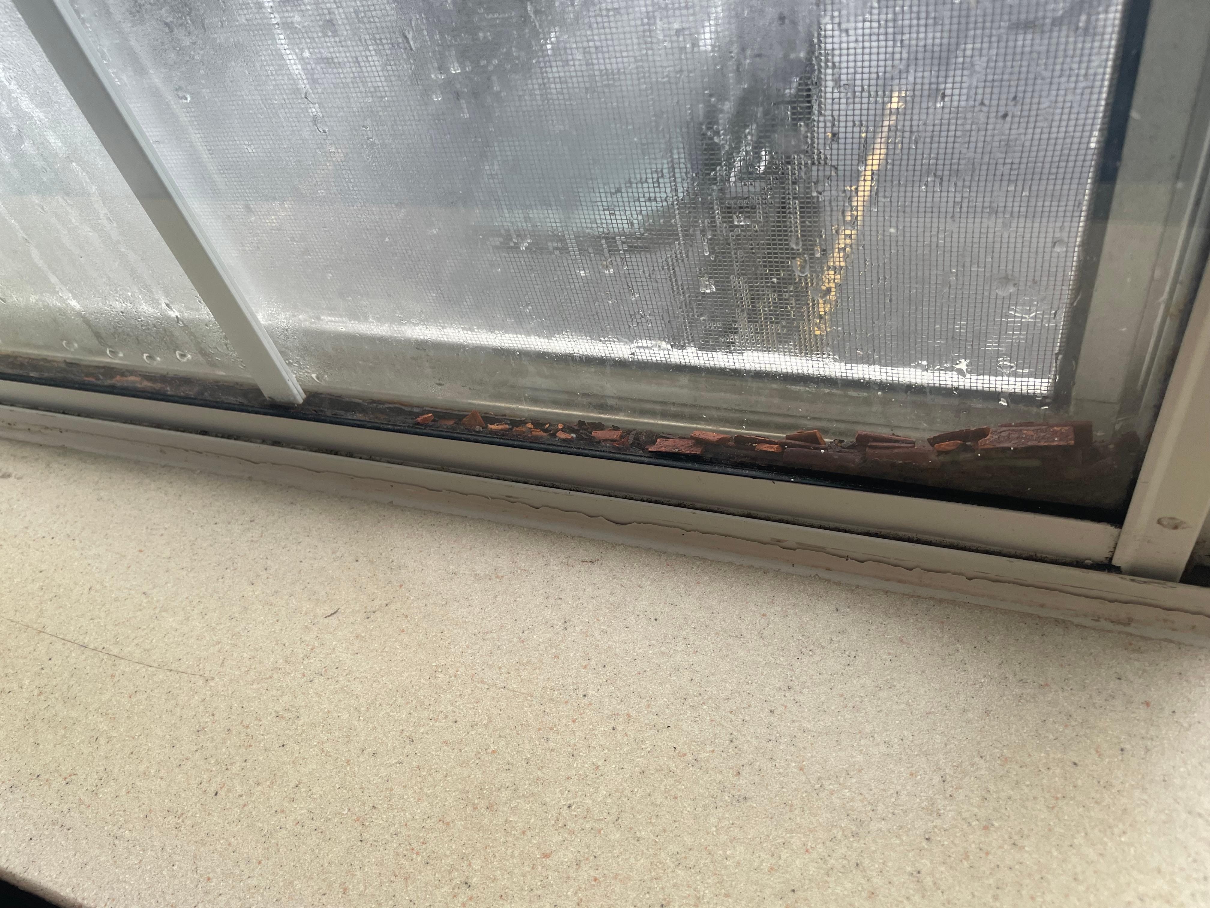 Window seals are broken and in poor condition 