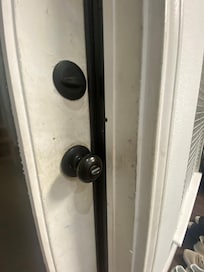 Image of the front door to show how generally grimy the house is. The pictures don't do it justice.