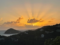 Sunset from the pool d