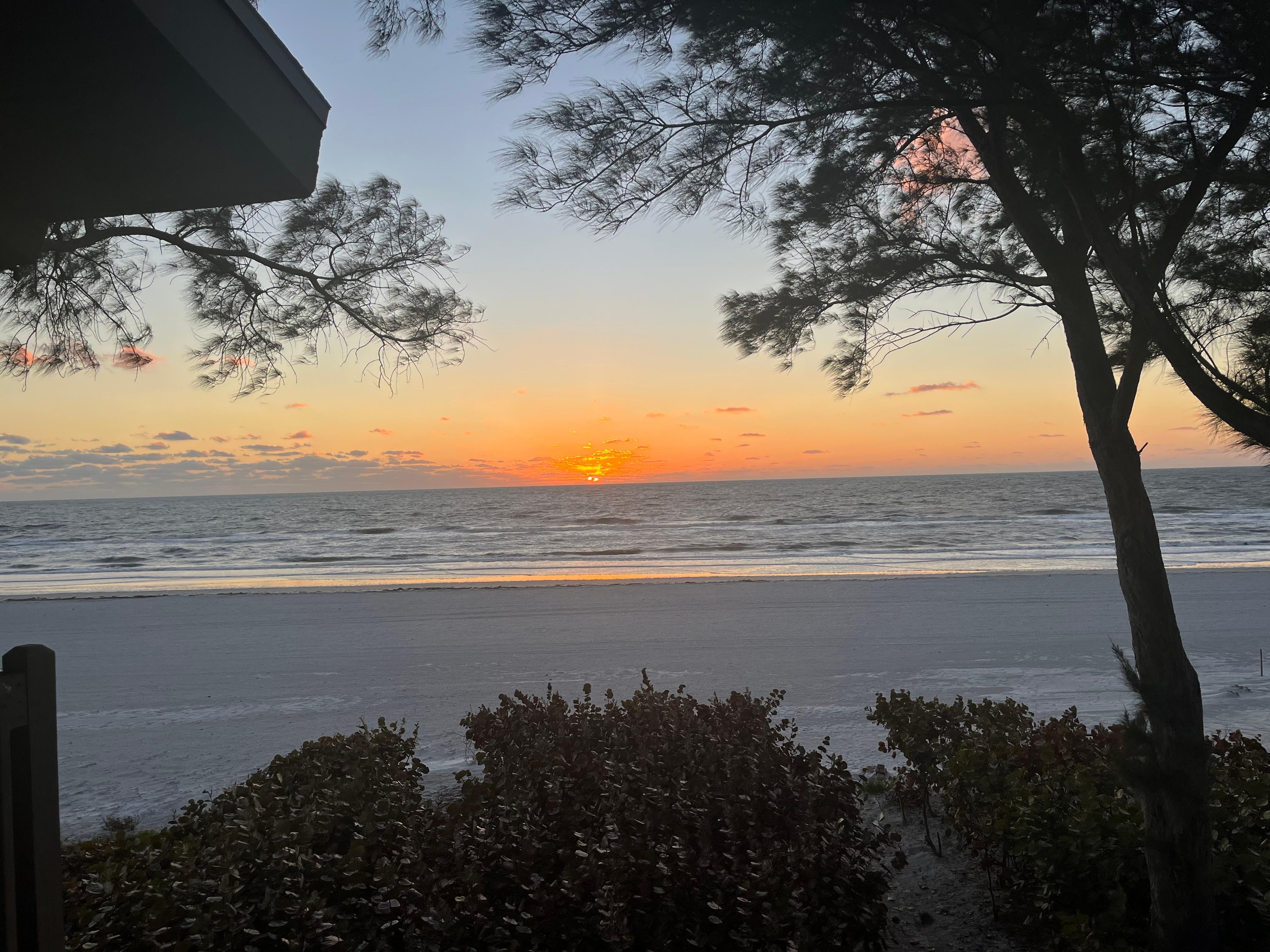 Sunset from the deck