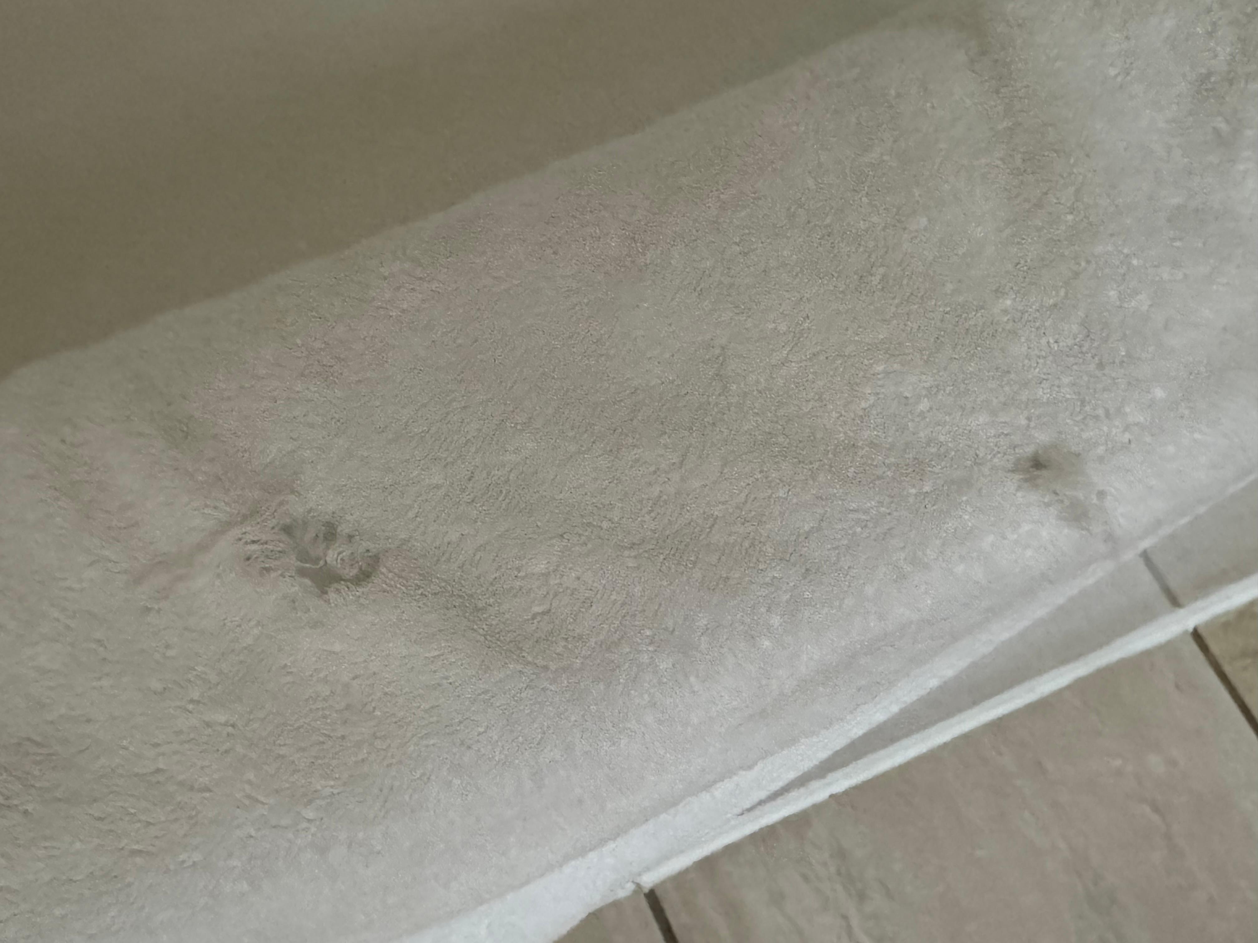 Holes in the towels 